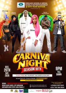 CARNIVAL NIGHT DECEMBER 26TH @ TIMELESS BEACH RESORTS ON ISLAND OF LAGOS CITY NIGERIA 🇳🇬